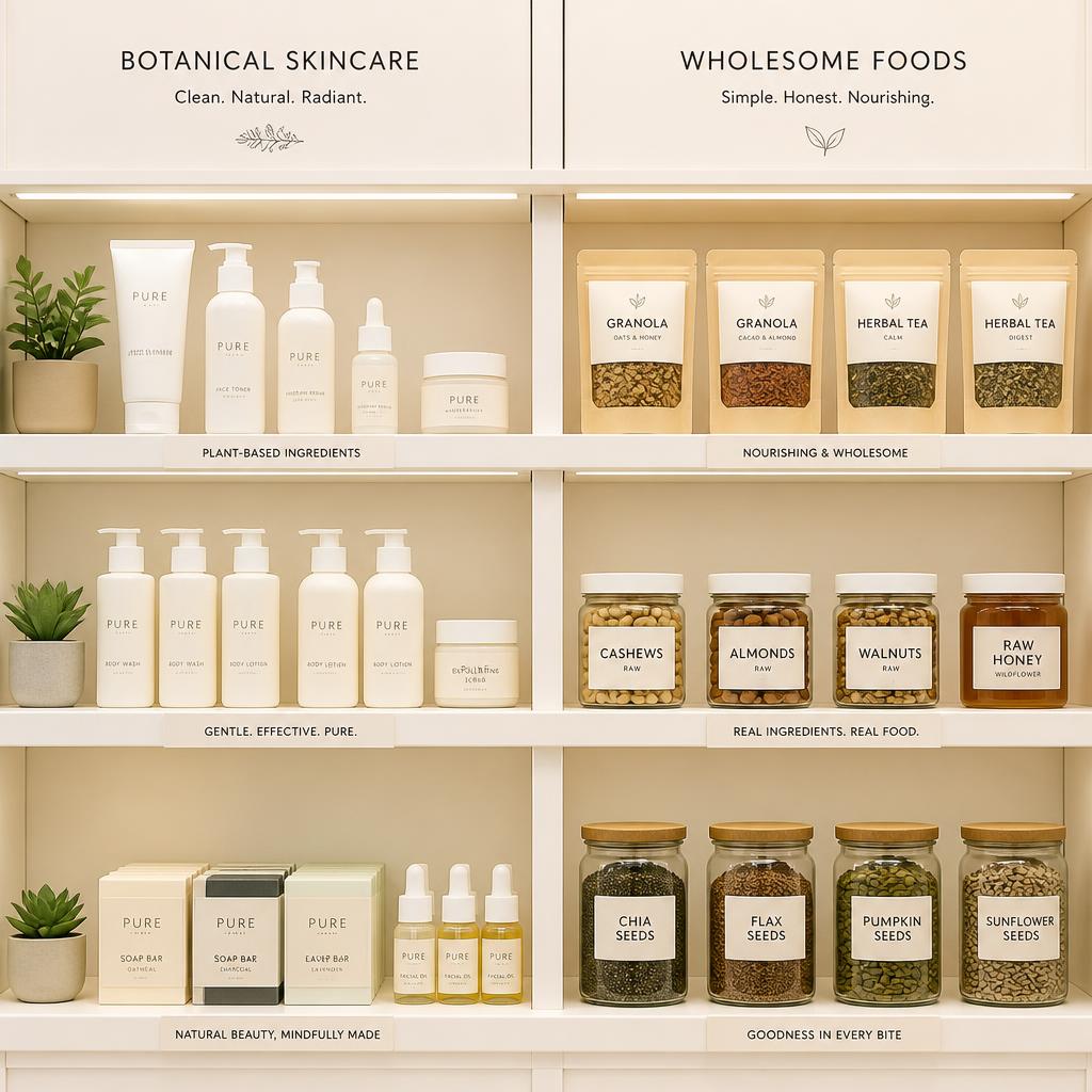 Reference retail shelf with the correct product arrangement
